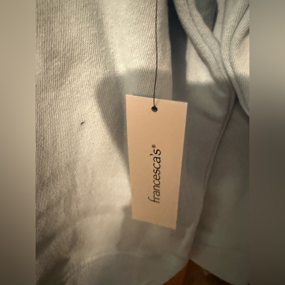 Francesca’s Los Angeles Graphic Women's Sweater - Light Blue - Picture 4 of 7